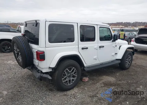 2025 Jeep Wrangler 4-Door Sahara 4X4 z USA, uszkodzony, nr VIN 1C4PJXEN0SW648320